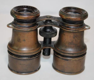 Antique Emil Busch A.G. Rathenow German Brass Binoculars – Circa 1908 - Picture 1 of 17