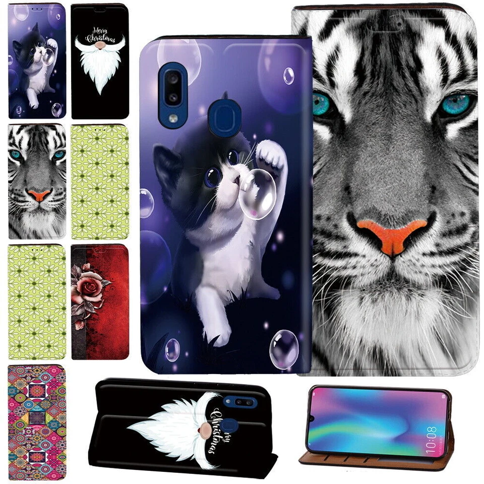 For Samsung Galaxy A06/A16/A35/A55/S25 - PU Leather Stand Phone Stand Cover Case - Image 1 of 4