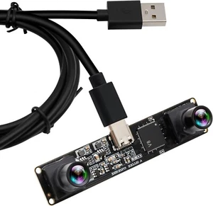 120fps Dual Lens USB Kamera Modul für 3D Anwendungen, 90° verzerrungsfreies FOV - Bild 1 von 9
