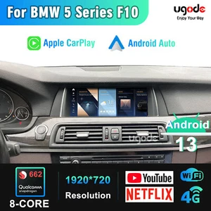 Android 13 Screen Carplay For BMW 5 series F10 F11 Autoradio Multimedia 10.25" - Picture 1 of 12
