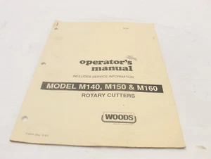 Woods M140 M150 M160 Kreiselmäher Bedienungsanleitung Service Info - Bild 1 von 6
