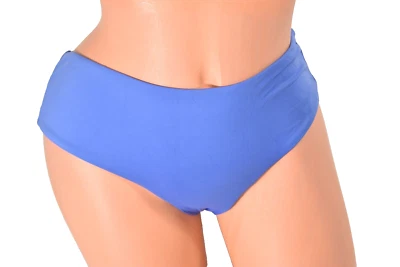 Women's Roxy Blue Mid High Waisted Bikini Bottom Size M NWT - Image 1 of 4