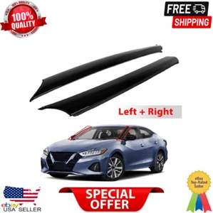 Pair 2 Front Windshield A Pillar Molding Trim for 2016-2020 Nissan Maxima LH RH - Picture 1 of 12