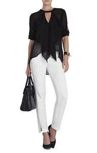 NUEVO TOP CON VOLANTES BCBG MAX AZRIA NEGRO ENYA JGK1X655/S85A TALLA S - Imagen 1 de 3