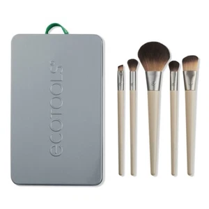 EcoTools Start The Day Beautifully 5 pcs. Makeup Brush Set with Storage Tray - Picture 1 of 5