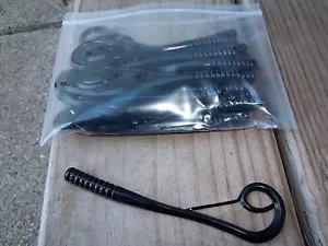 Engulf Baits 7" Vermi Bungee Reflex nel Colore: Nero 12 ct. - Foto 1 di 1