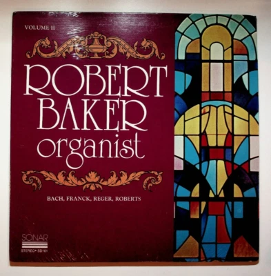 1976 Robert Baker Organist Volume II Bach Franck Reger Vinyl LP Record SEALED - Image 1 of 2