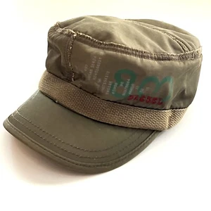 Diesel Girls Kids Army Style Hat Green Size 1 XS  Small Distressed Cap Cosplay - Picture 1 of 6