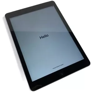 Apple iPad Air G1 16GB WiFi + Cellular (AT&T) A1475, 9.7" Space Gray ME991LL/A - Picture 1 of 7