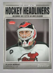 * 2006-07 Fleer - Hockey Headliners #HL23 - MARTIN BRODEUR (g) - Picture 1 of 2