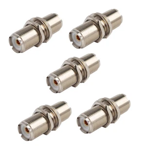 5er-Pack VHF UHF SO-239 Buchse auf Buchse CB Zwei-Wege Mobiles Radio Stecker Adapter - Bild 1 von 5