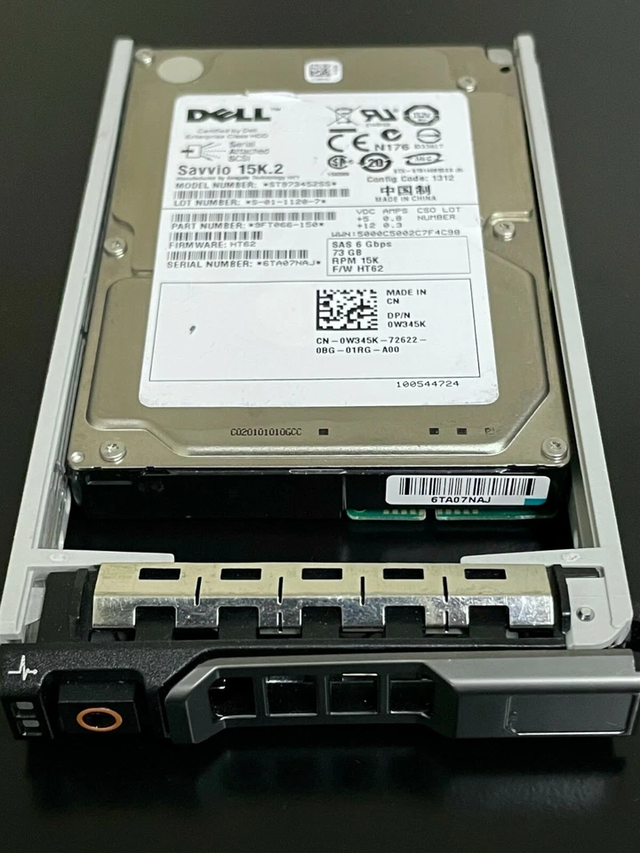 W345K DELL 0W345K ST973452SS DELL 72GB 15K 6G 2.5" SFF SAS HDD HARD DRIVE - Image 1 of 1