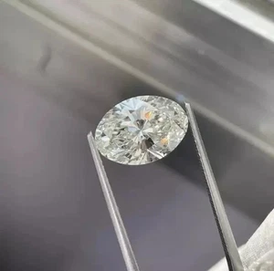 1.90 Ct Lab Grown CVD Diamond 9x7 mm Oval D Color, IF Certified Loose Diamond - Picture 1 of 8