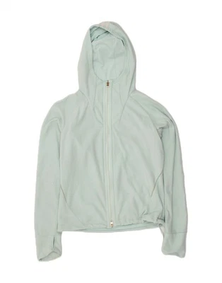 ADIDAS Womens Clima 365 Hooded Fleece Jacket UK 16 Large  Blue Polyester BS31 - Image 1 of 3