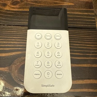 SimpliSafe Home Security System Keypad Remote White Model SSKP3 Tested Works - Image 1 of 4