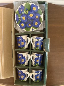 Gold Prestij Turkish Coffee Set 6 Cups And 6 Soucers - Picture 1 of 13