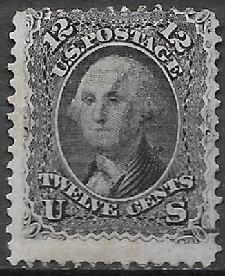 USA 12c black Washington Scott #69 very nice used stamp see scans - Image 1 of 2