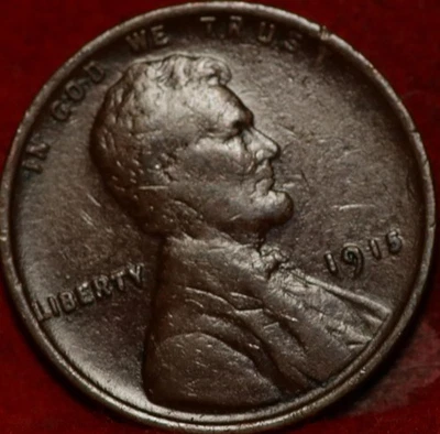 1915 Philadelphia Mint Copper Lincoln Wheat Cent - Image 1 of 2