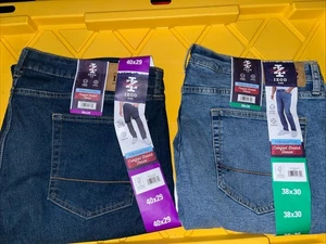 IZOD Saltwater Straight Fit Denim Jeans - Dark Blue,BLUE 1566219 PICK SIZE - Picture 1 of 4