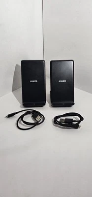 Anker PowerWave Wireless Charging Stand A2524 2 Pack With Cables - Image 1 of 4