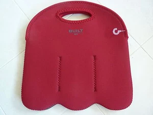 NUOVO Costruito NY Isolato 6 Pack Tote Cooler per Lattine o Bottiglie in Rosso - Foto 1 di 1