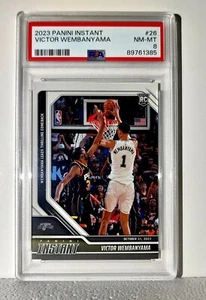 Victor Wembanyama 2023-24 Panini #26 NBA Rookie Card Spurs 1 of 10018 PSA 8 NM-M - Picture 1 of 2