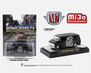 Chevrolet G10 1971 M2 Machines Lowriders Low Riders 1/64 negro 31500-MJS74 - Imagen 1 de 1