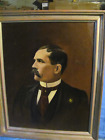 Antique Oil Painting 1914 Gentleman's Portrait  from Winchester, NH
