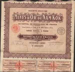 Goldminen von NAM KOK (INDOCHINA) (N) - Bild 1 von 1