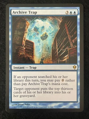Magic the Gathering Zendikar Archive Trap Instant Trap 41/249 - Image 1 of 2