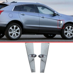 Chrome Exterior Front Side Door Fender Cover Trim 2pc For Cadillac SRX 2010-2012 - Picture 1 of 9