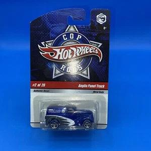 HOT WHEELS ANGLIA PANEL TRUCK BLUE COP RODS 2/26 FROM 2008 - Picture 1 of 6