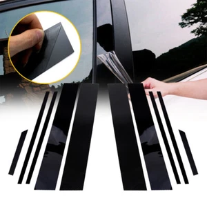 10 PIEZAS Calcomanía negra para moldura de puerta ventana cubierta postes de pilar para Toyota RAV4 2019-2021 - Imagen 1 de 13
