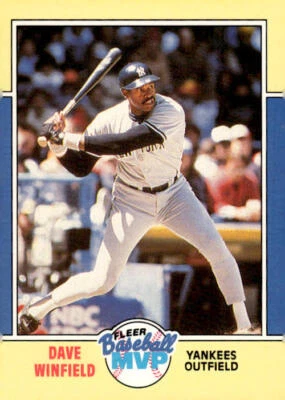 1988 Fleer Baseball MVPs #43 Dave Winfield New York Yankees - Image 1 of 2