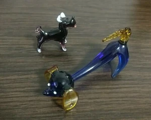 Estatuilla corzos vintage. Decoración de cristal de Murano PERRO. Dachshund. Terrier - Imagen 1 de 24