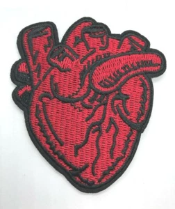 Rayos X Anatómicos Corazón Bordado Insignia Hierro Costura Parche Rayos X Corazón - Imagen 1 de 1