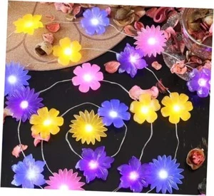 Fairy String Lights Cute Flower Lights Floral Décor-10ft 30 LED with Remote - Picture 1 of 8