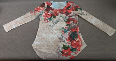 Blusa Top One World Live And Let Live XL Fluida Adornos Festivos Boho Hippie Foto 1 de 4