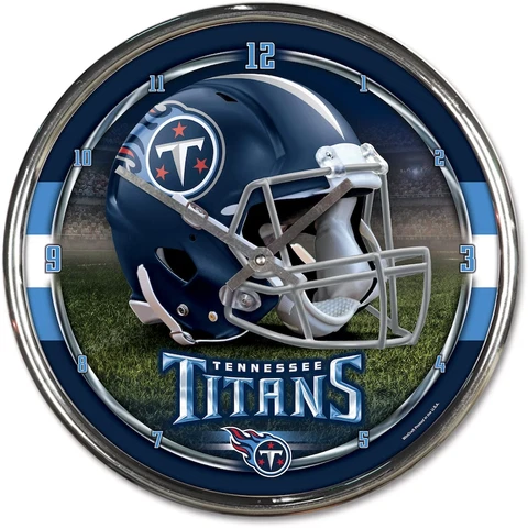 Tennessee Titans NFL Chrome Wall Clock - F32292423 Cover