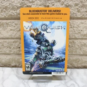 Vanquish Kingdom Xbox 360 PS3 Blockbuster Promo Shelf Display Card - Picture 1 of 2