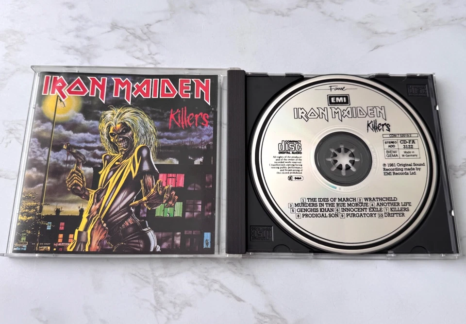Iron Maiden Killers CD SONOPRESS! WEST GERMANY EMI CD-FA 3122 Bruce Dickinson - Image 1 of 4