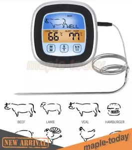 Grillthermometer Digital Bratenthermometer BBQ Smoker Fleischthermometer Fühler - Bild 1 von 11