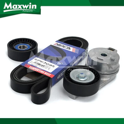 Serpentine Belt Component Kit for 2006-10 Chrysler 300 Dodge Charger Magnum 5.7L Foto 1 de 4