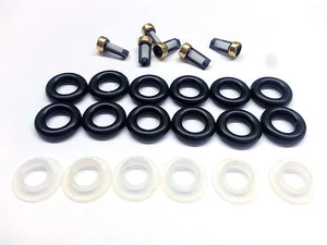 Motor Man - 6CYL Fuel Injector Service Kit 0280155972 53031099 Jeep Dodge 3.7L - Picture 1 of 2