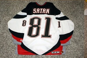 Buffalo Sabres Miroslav Satan 1999 Stanley Cup Jersey CCM L SEWN RARE NHL MIC - Picture 1 of 2
