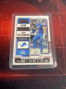 Boleto Contenders Red Game 2023 #33 ¡Aidan Hutchinson Detroit Lions!! - Imagen 1 de 2