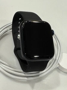 Apple Watch Series 7 45MM (GPS + LTE Cellular) Midnight Aluminum + Ceramic Case - Zdjęcie 1 z 4