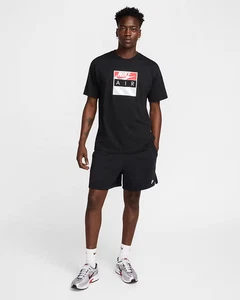 Nike Air Max90 Herren T-Shirt Baumwolle Rundhals Pull On Regular Fit Kurzarm - Bild 1 von 14