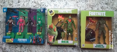 Fortnite Plastic patroller, Rex, Big foot 4 pack toy lot new - Image 1 of 2