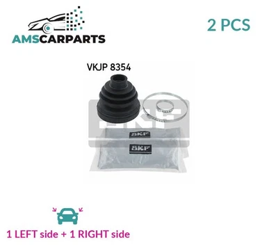 CV JOINT BOOT KIT PAIR TRANSMISSION END FRONT VKJP 8354 SKF 2PCS NEW - Image 1 of 4